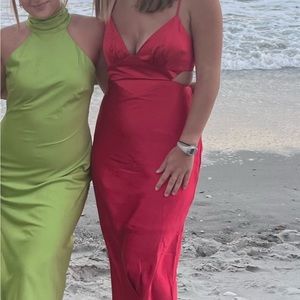 Red maxi Dress